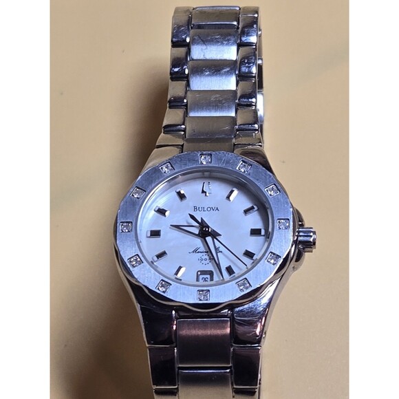 Bulova Marina Star Diamond Bezel Quartz Women\'s Watch. 6\